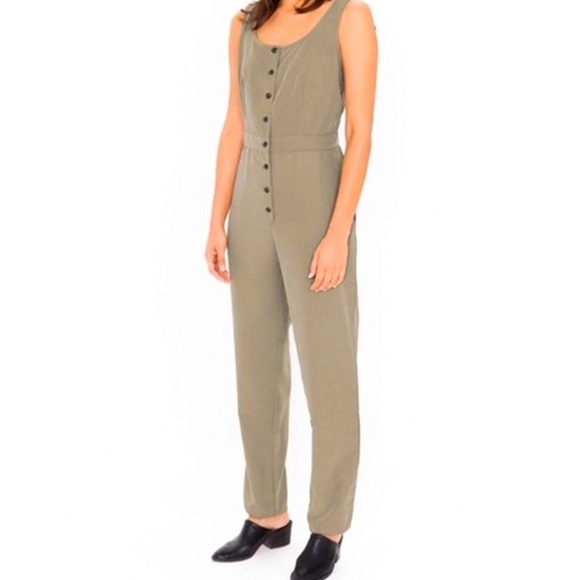 American Apparel Frankie jumpsuit size S in Hampton green - Picture 1 of 4